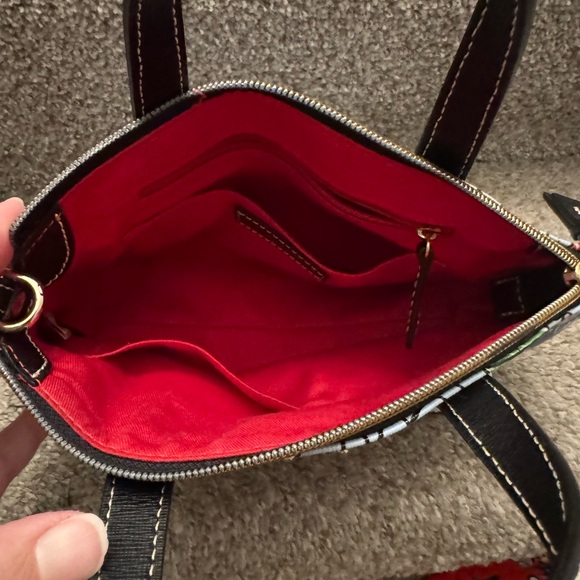 Dooney & Bourke Blue Kites Mini L Crossbody  Purse *missing Long Strap** - Picture 4 of 5